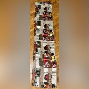 Vintage Abstract Multicolor Art Scarf